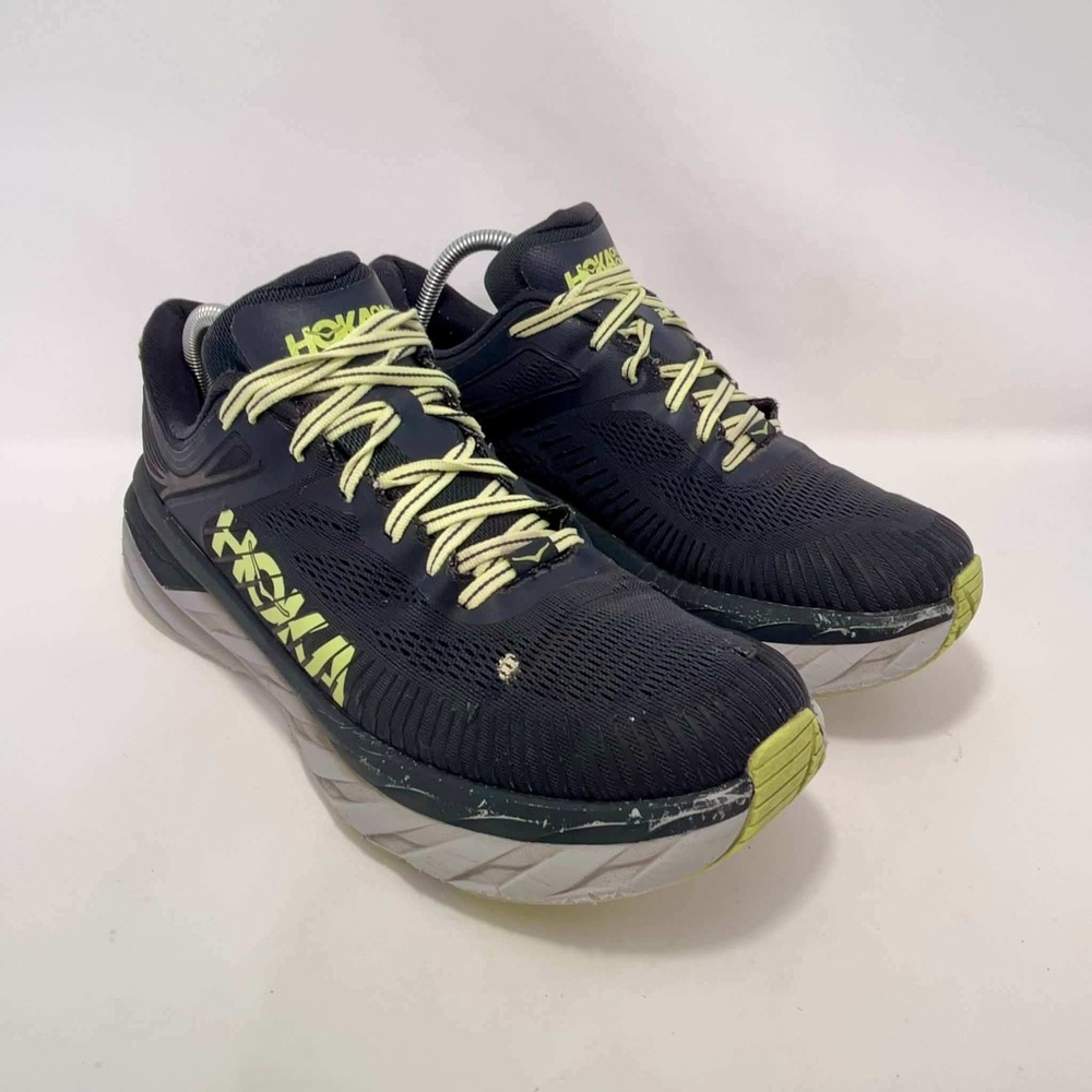 Hoka One One Bondi 7 Mens 11.5 Blue Graphite Running Shoes 1110518 BGBT Run Walk